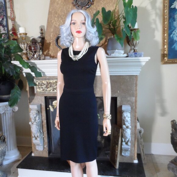 Jason Wu Black Cocktail Dress W/Sultry Back Detai Size 4 - Picture 1 of 16
